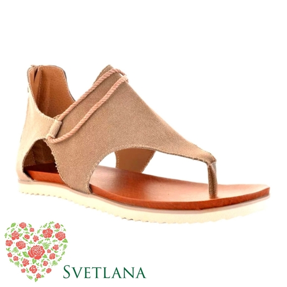 SVETLANA "Orenda" Sandals Size 10 in Sahara Tan - Picture 4 of 5